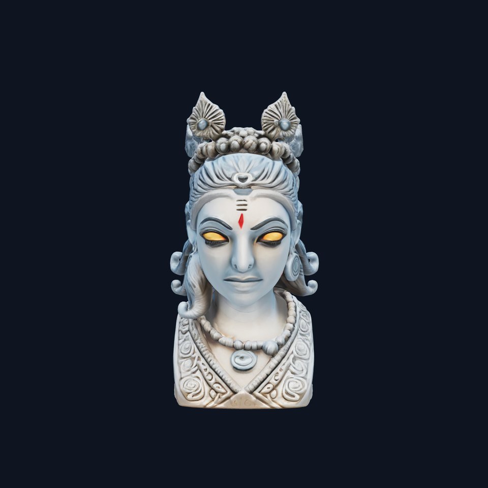 Mystical Kali Statuette with Glowing Eyes model pack